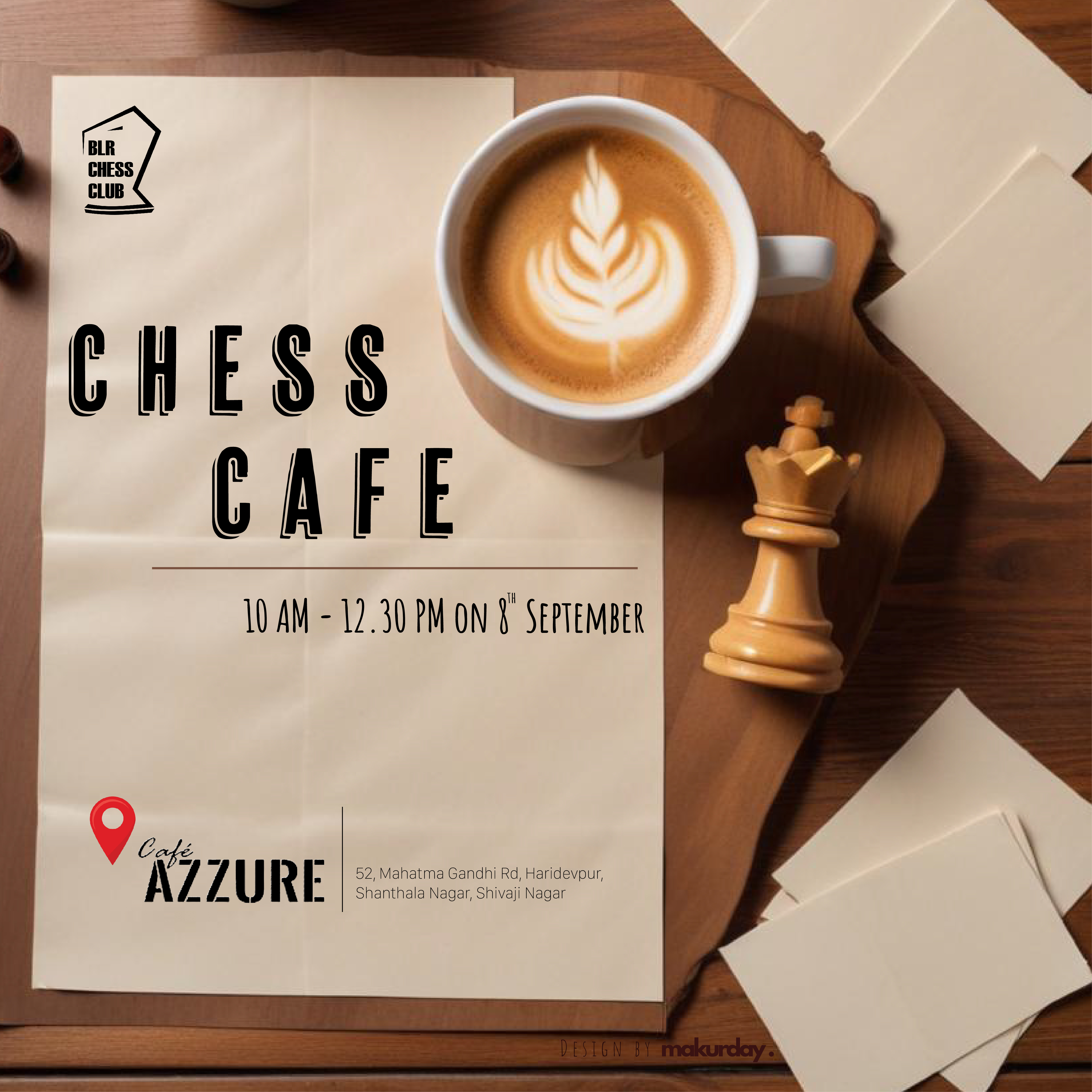Chess Cafe: A Chess Meetup with a Twist