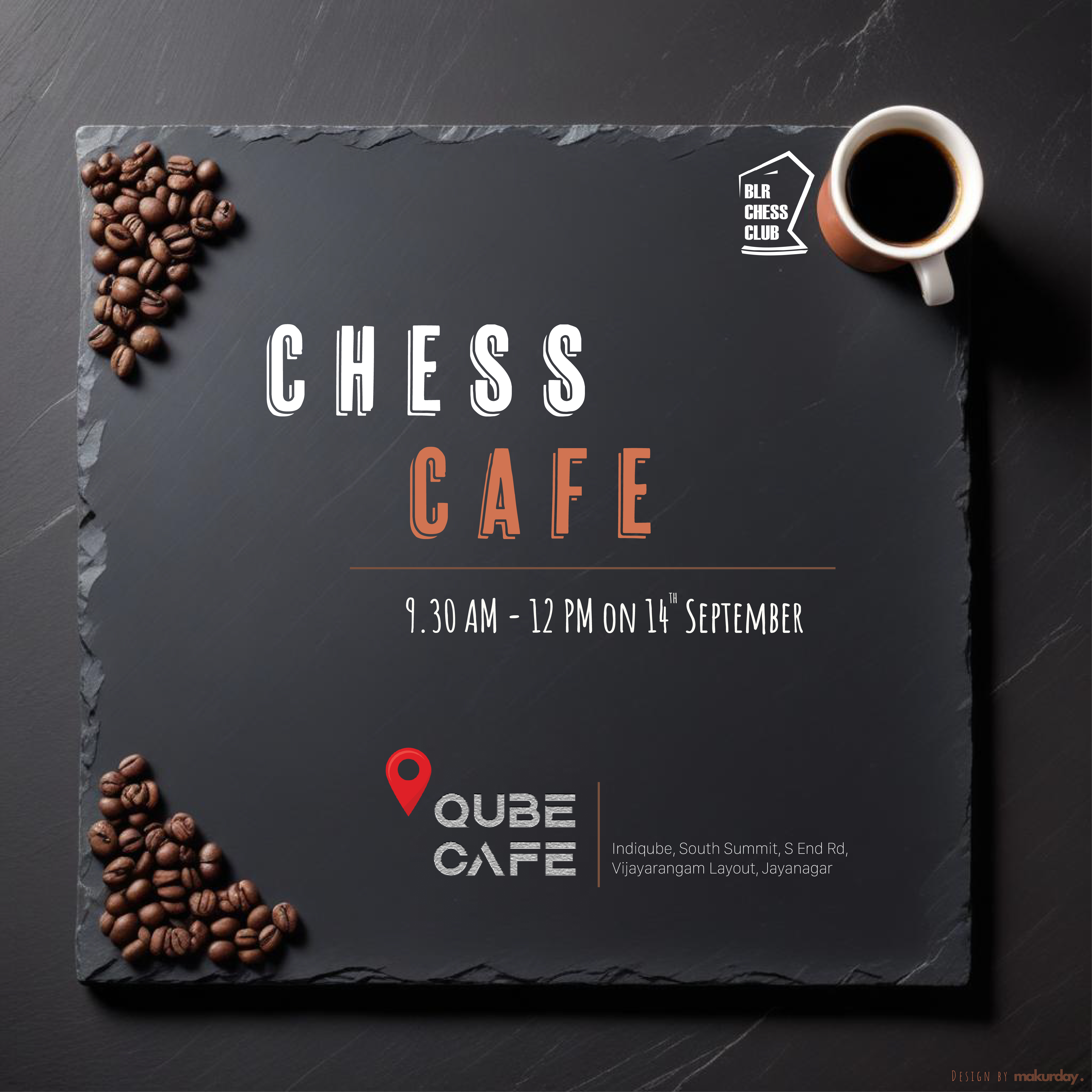 Chess Cafe: A Chess Meetup with a Twist