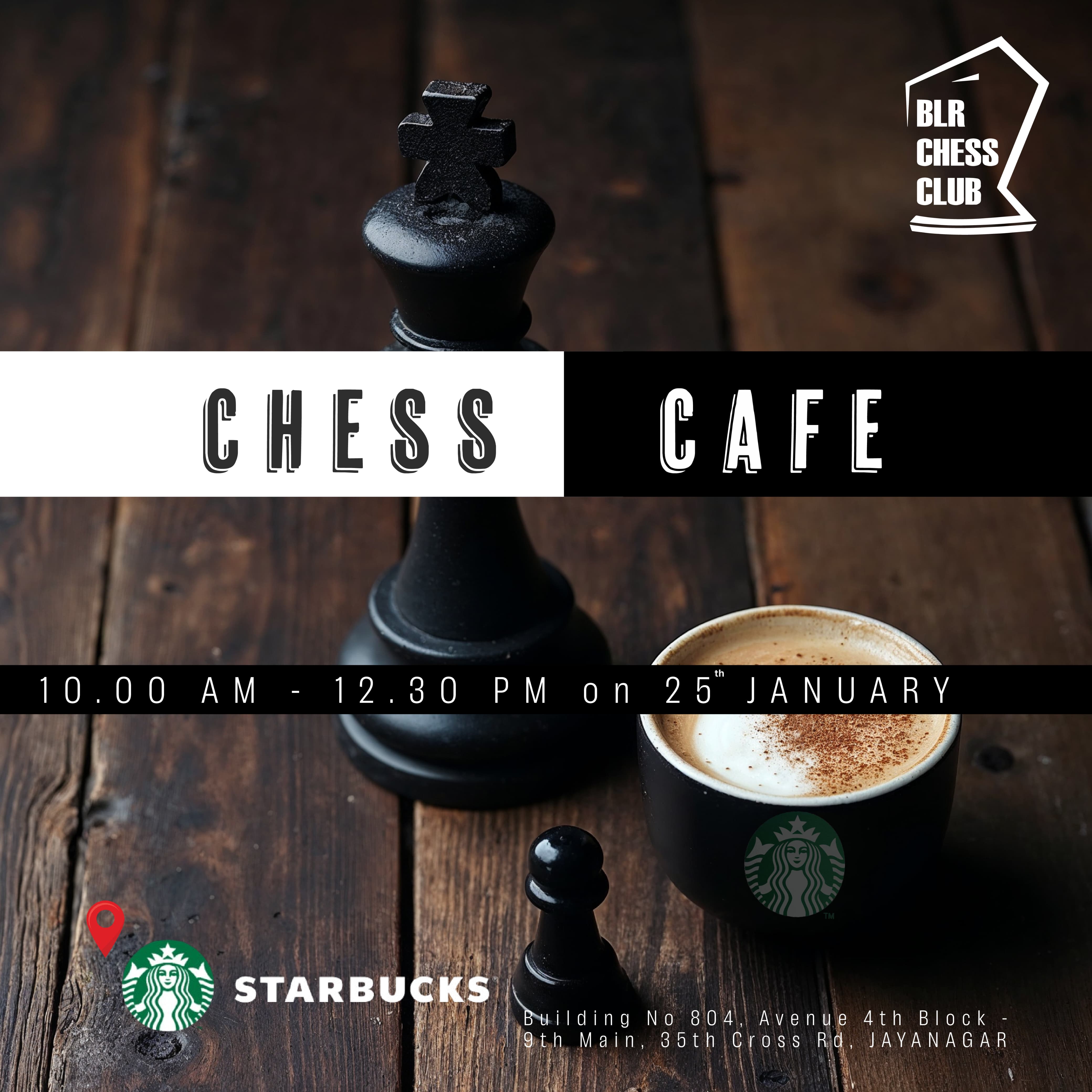 Chess Cafe: A Chess Meetup with a Twist