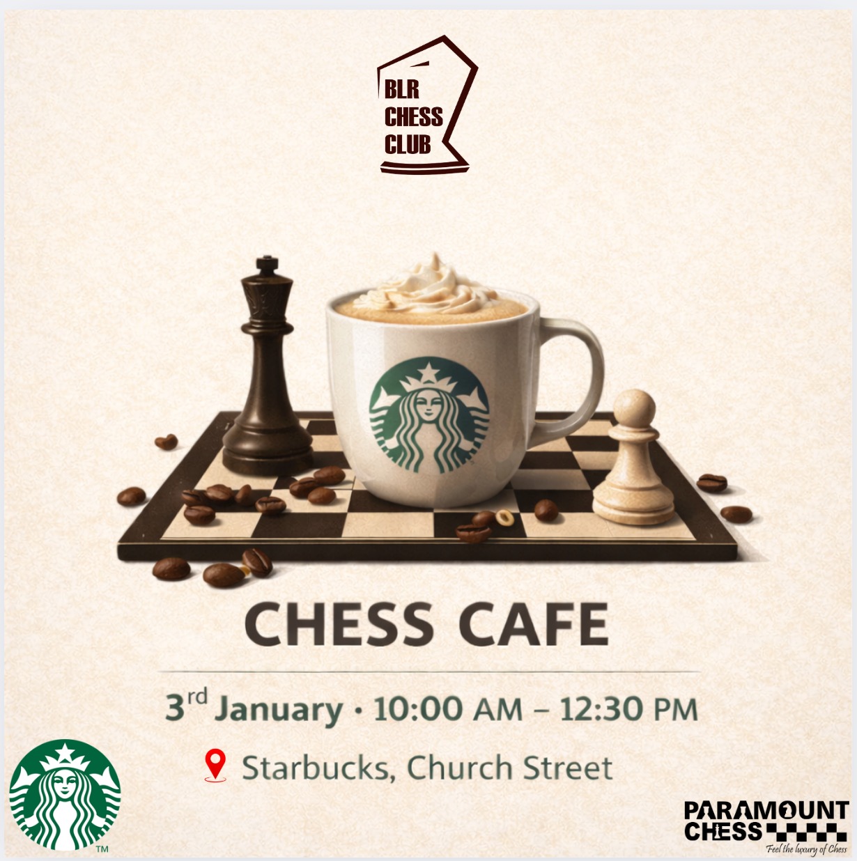 Chess Cafe: A Chess Meetup with a Twist