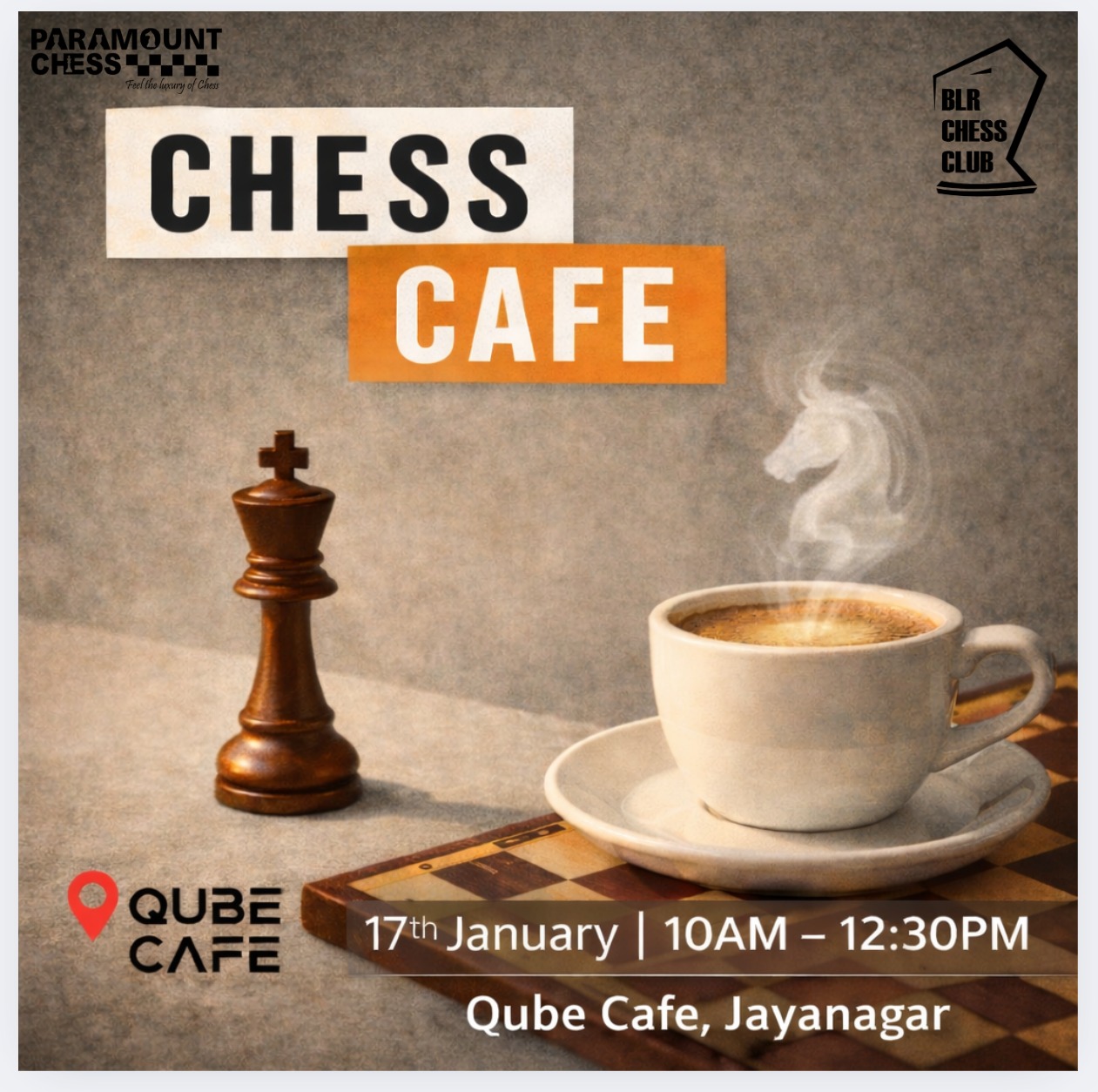 Chess Cafe: A Chess Meetup with a Twist