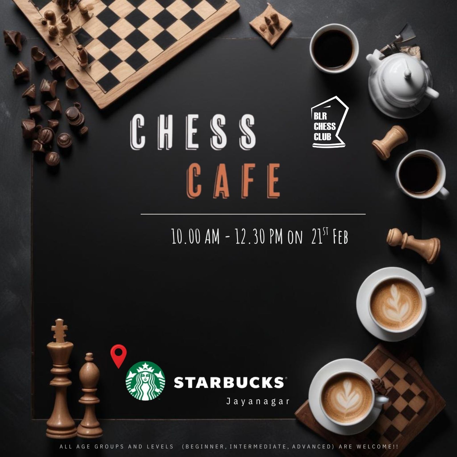 Chess Cafe: A Chess Meetup with a Twist