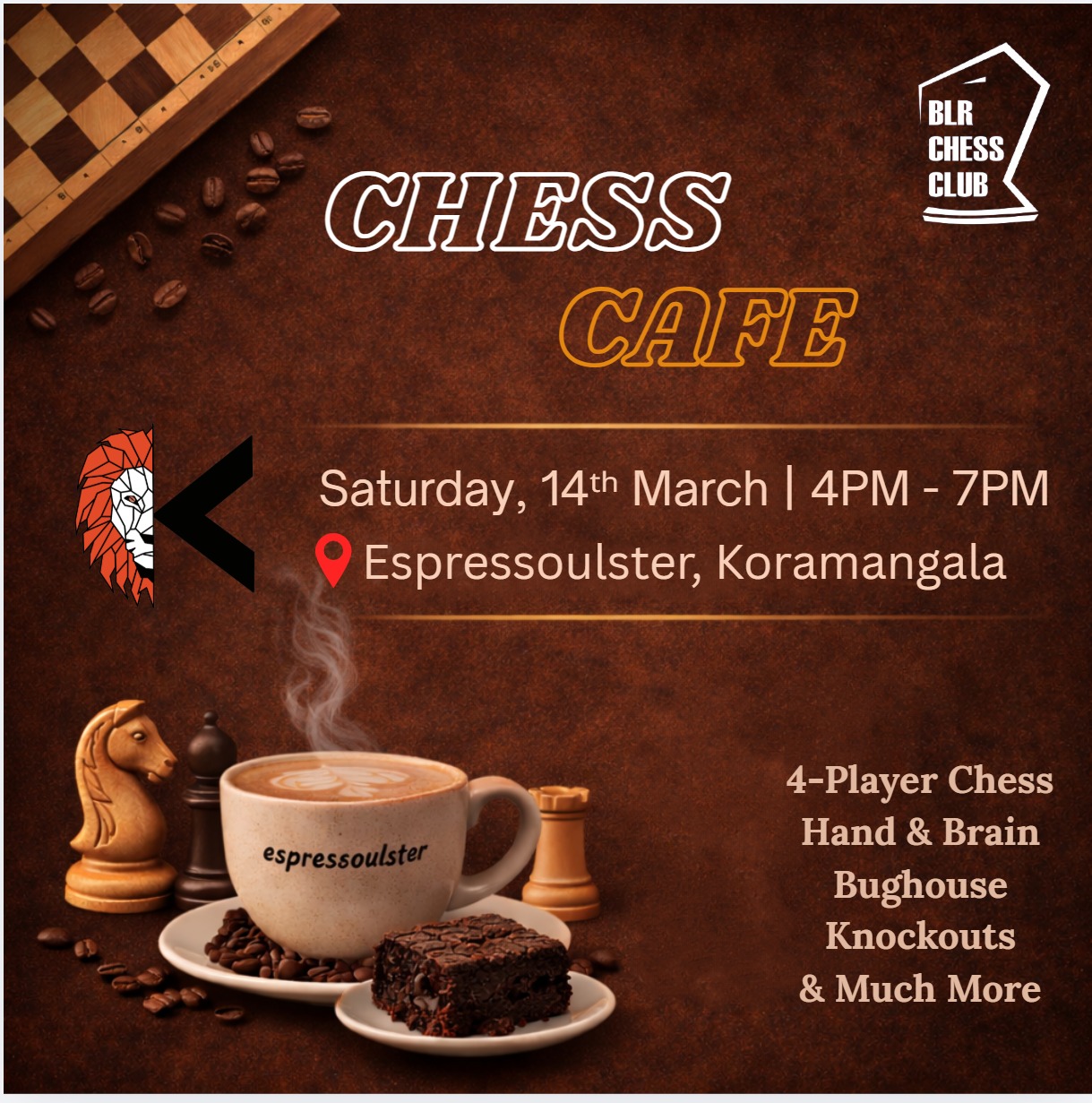 Chess Cafe: A Chess Meetup with a Twist