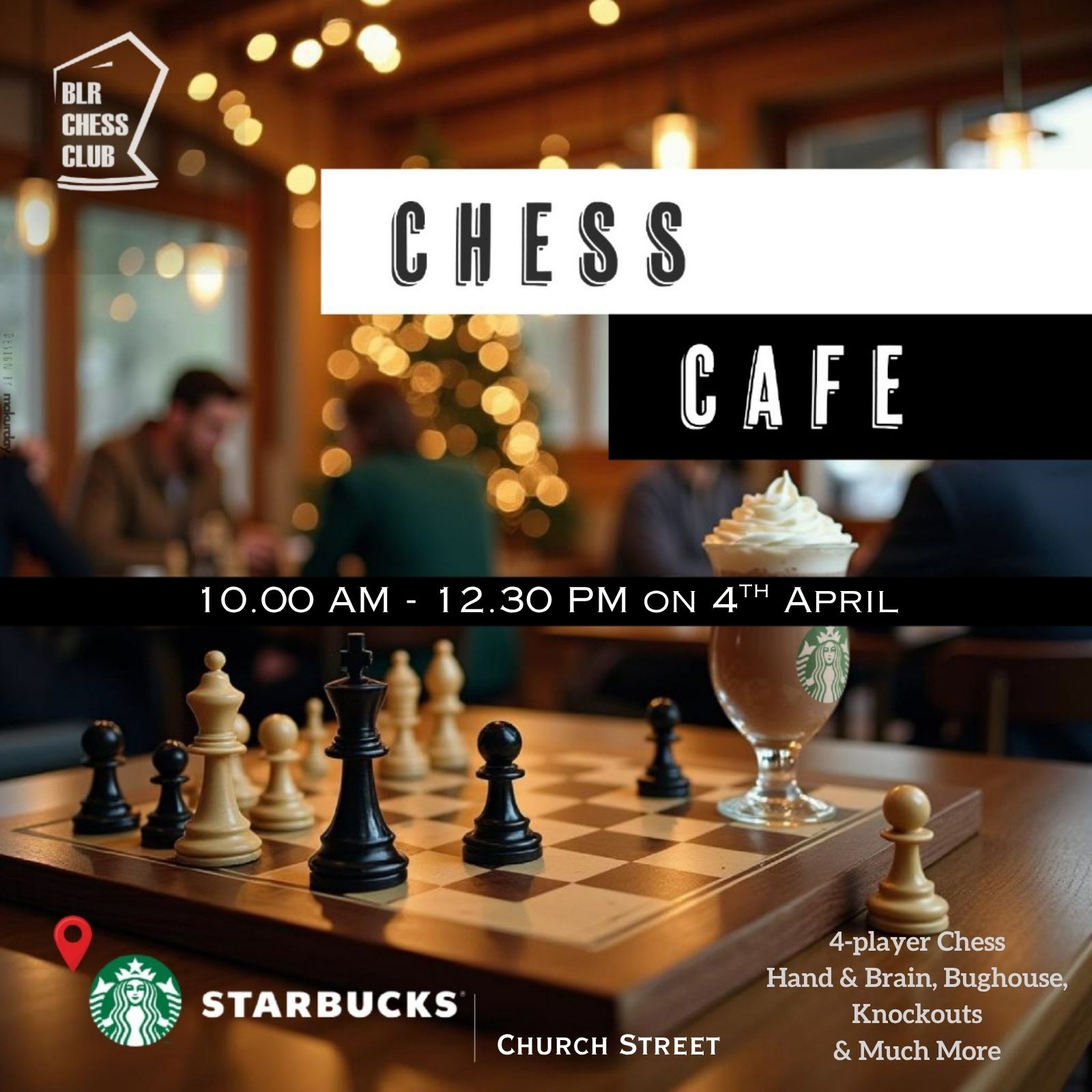 Chess Cafe: A Chess Meetup with a Twist