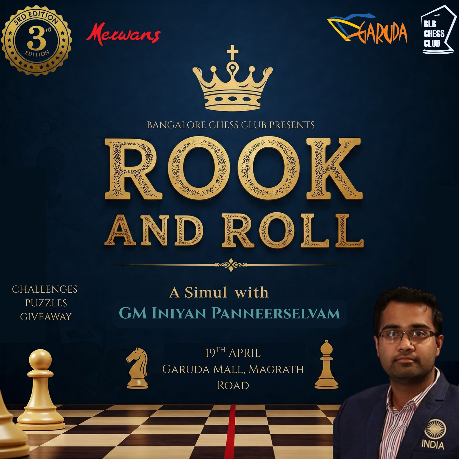 Rook and Roll:Simul with GM Iniyan Pa