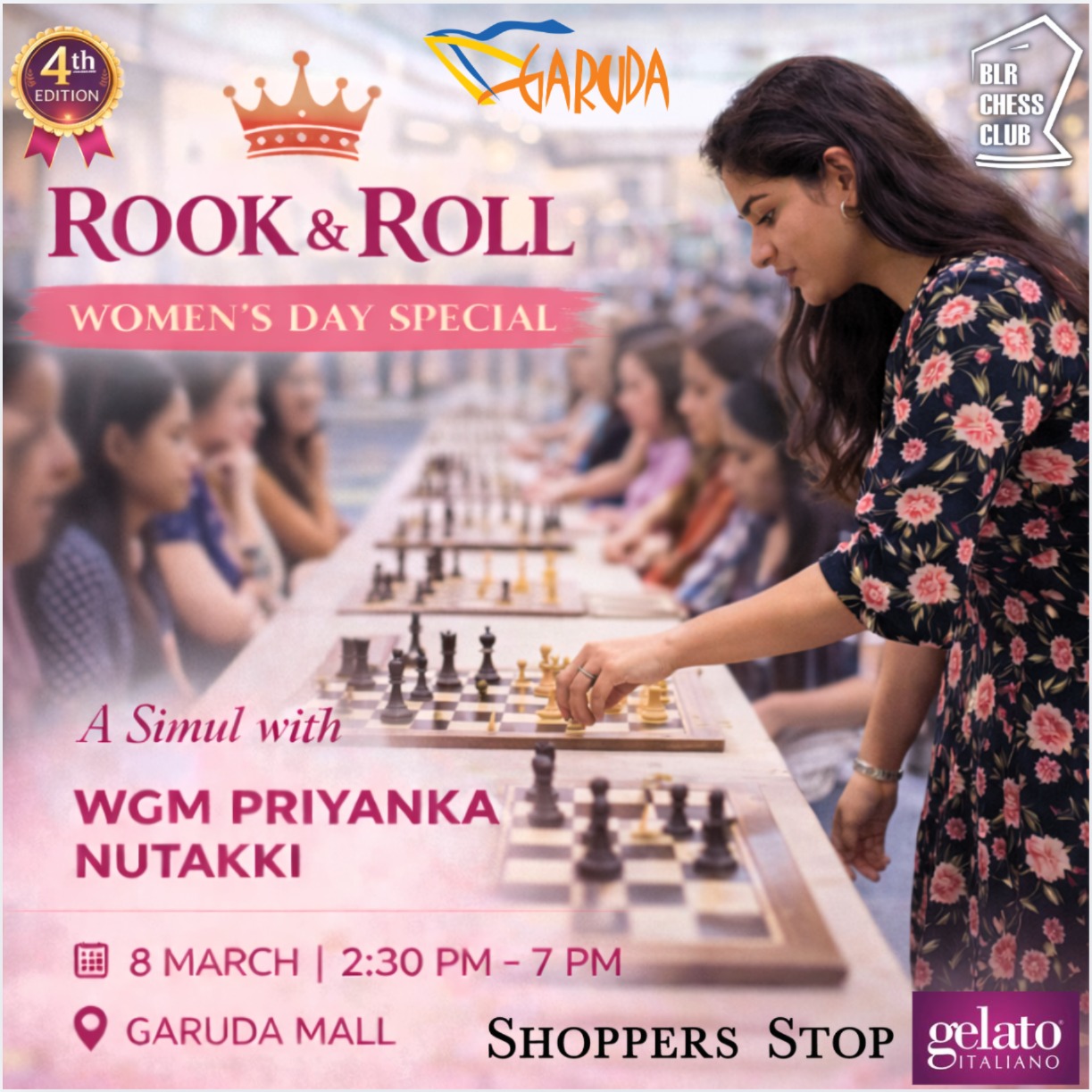Rook and Roll:Simul with WGM Priyanka Nutakki